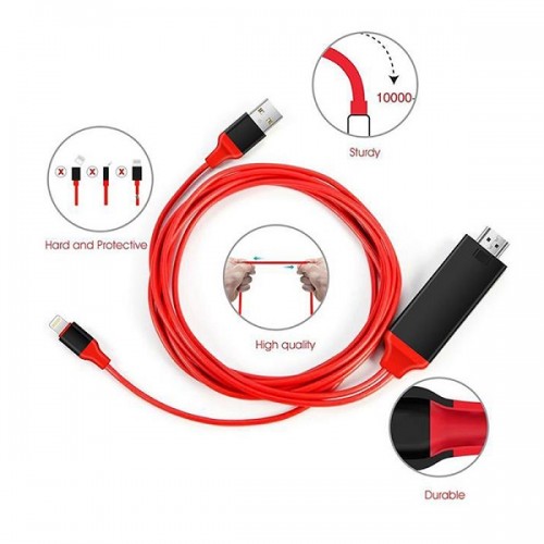 Cáp HDMI kết nối Điện Thoại Iphone Ipad Lên Tivi Cổng Lightning