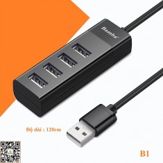 Hup USB 4Port 2.0 Bamba B1 Dây dài 1.2M