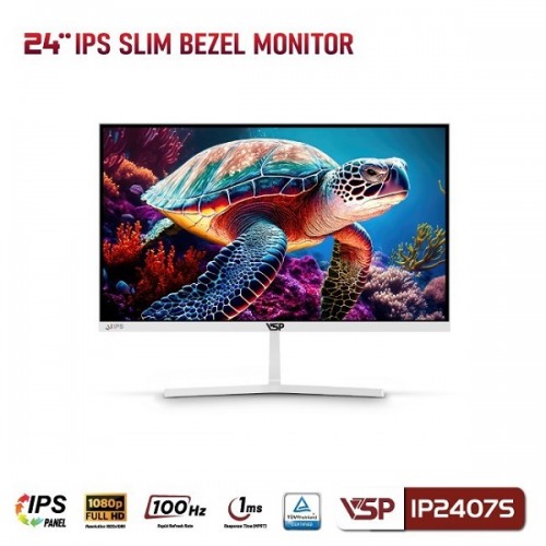 Màn Hình 24 inch VSP IP2407S IPS 100Hz - Màu Trắng